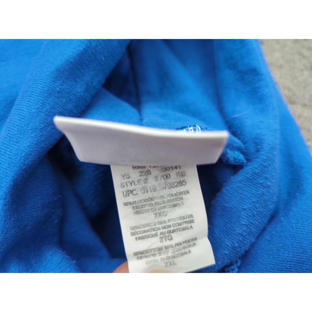 Indeed Hoodie Mens 2XL Blue Long Sleeve Cotton Blend Job Listing Champion Eco - Picture 6 of 8